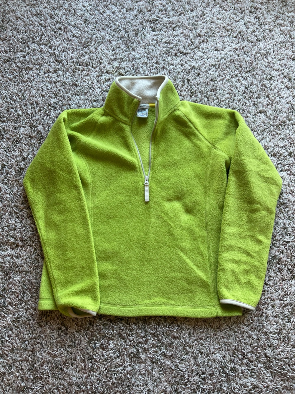 Old Navy Lime Green Half-Zip Fleece Pullover